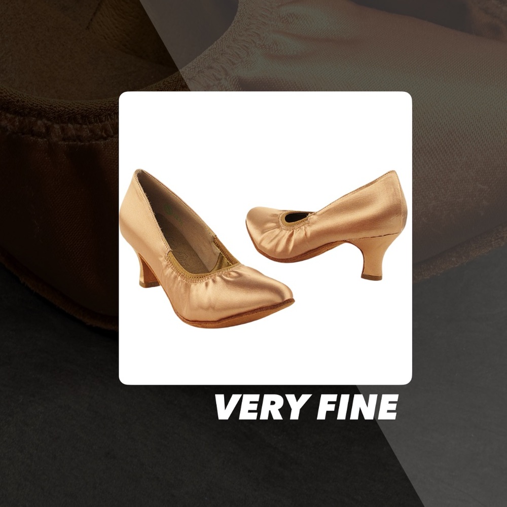 GUC Very Fine S9107 Tan Satin Smooth Dance Shoes